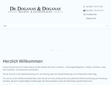 Tablet Screenshot of kanzlei-doganay.de
